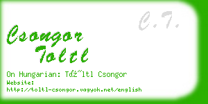 csongor toltl business card